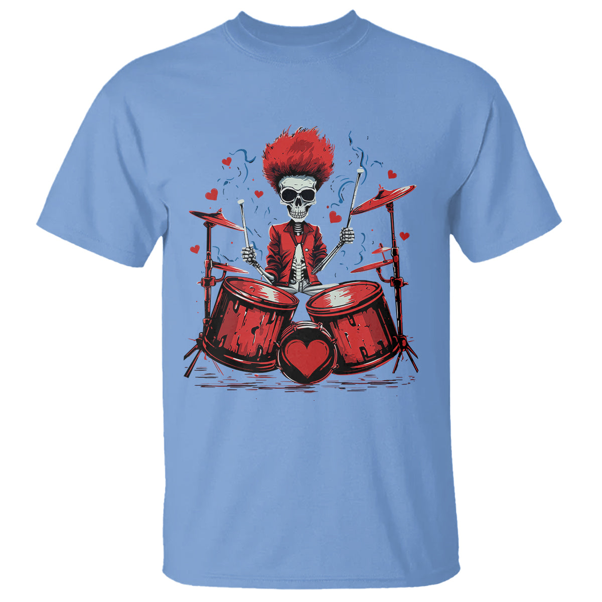 valentines-day-t-shirt-cool-skeleton-drummer-rock-lover