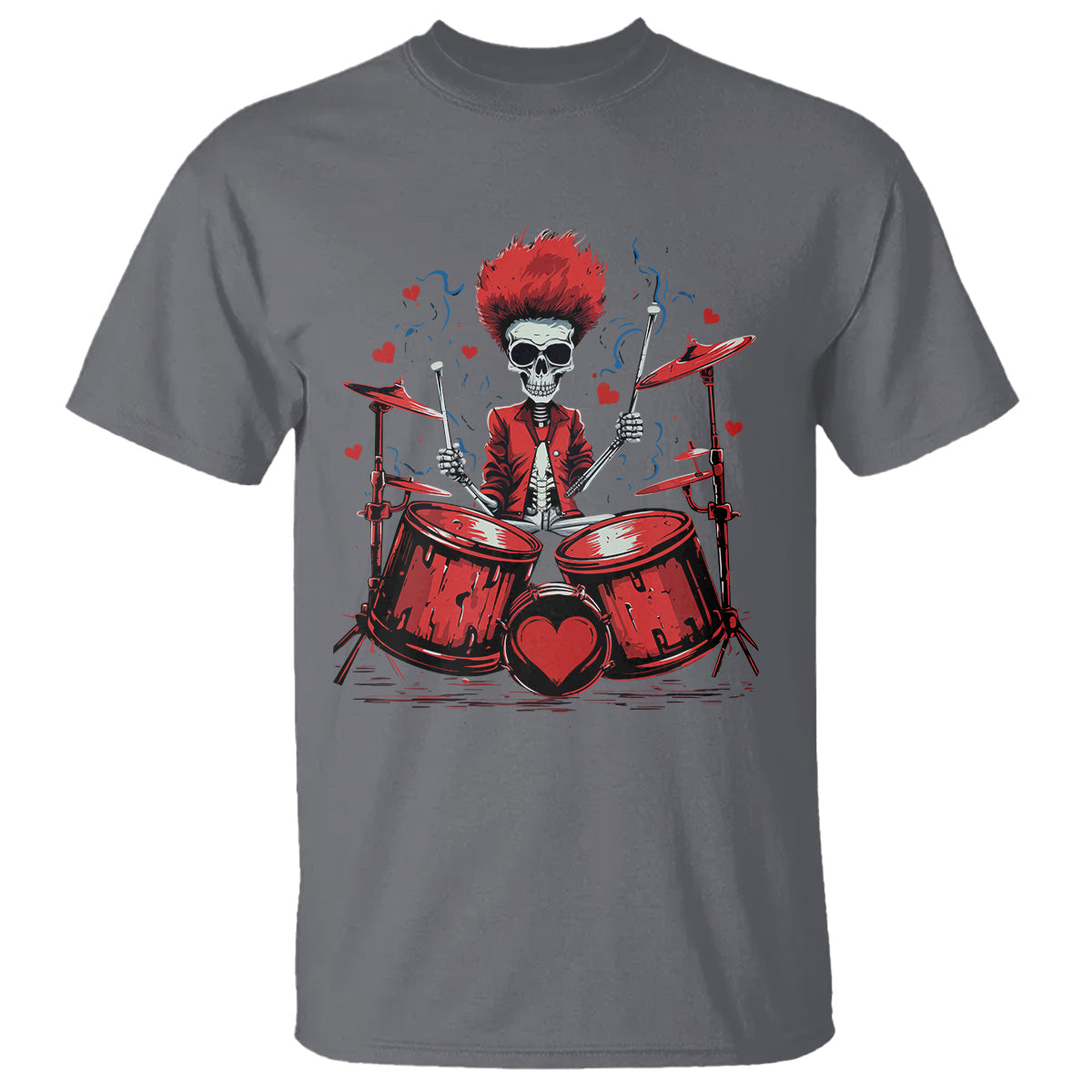 valentines-day-t-shirt-cool-skeleton-drummer-rock-lover