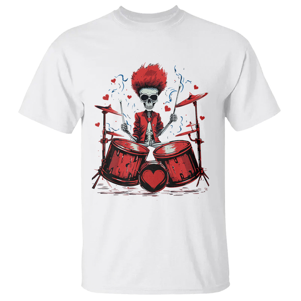 valentines-day-t-shirt-cool-skeleton-drummer-rock-lover