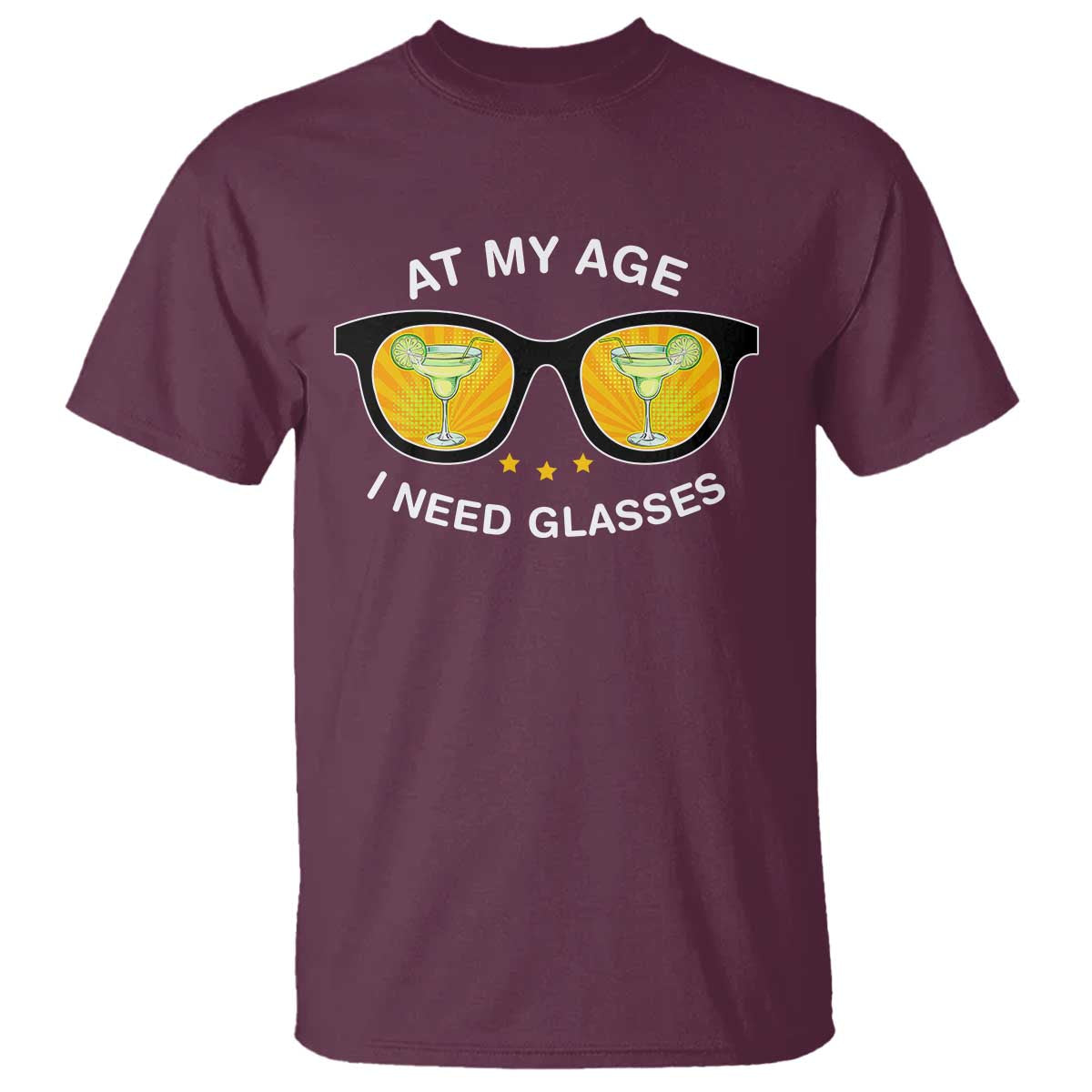 funny-drinking-at-my-age-i-need-glasses-t-shirt