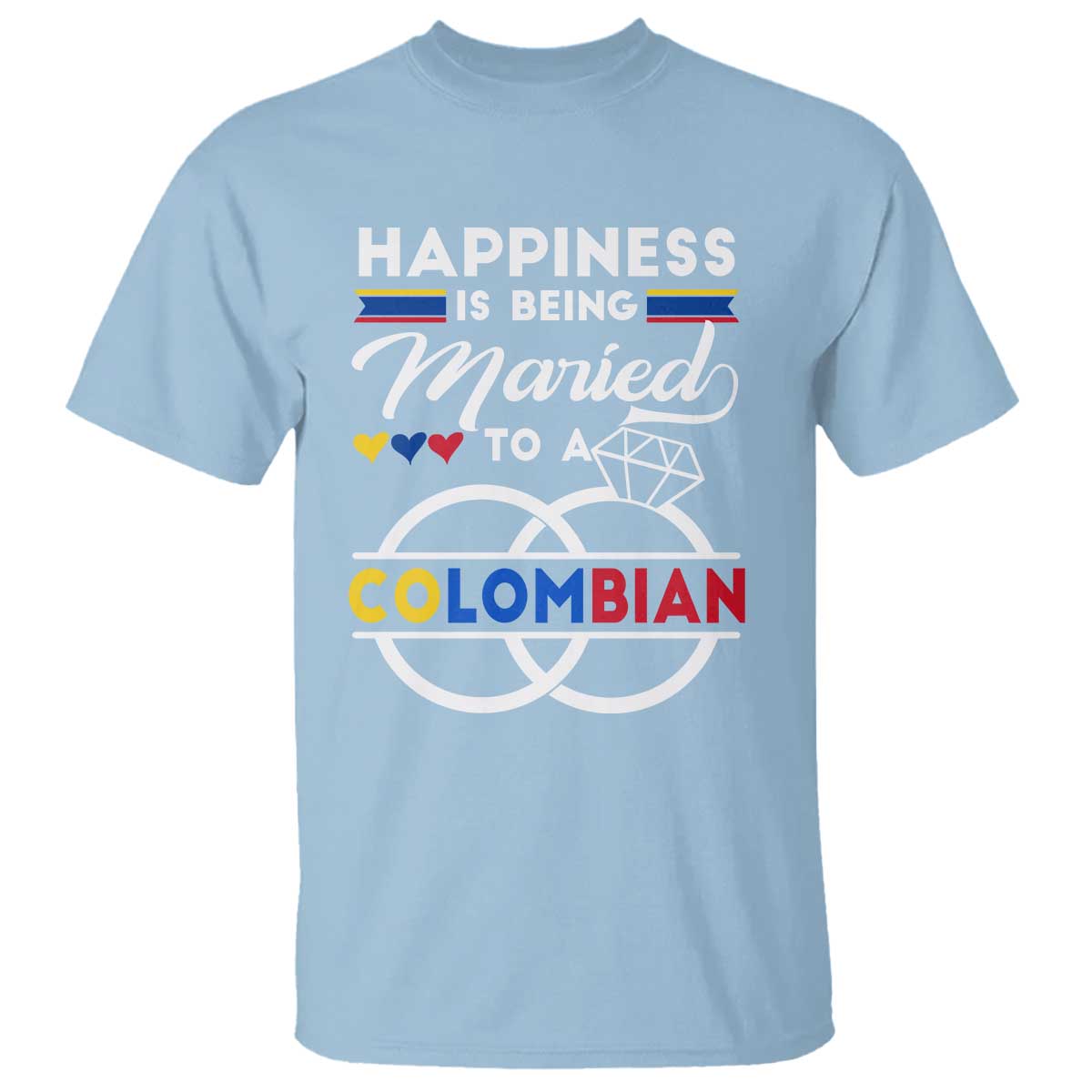happiness-is-being-married-to-a-colombian-t-shirt