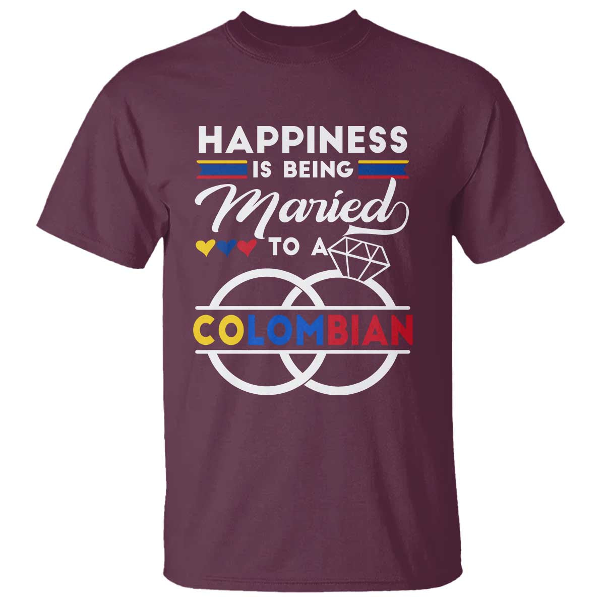 happiness-is-being-married-to-a-colombian-t-shirt