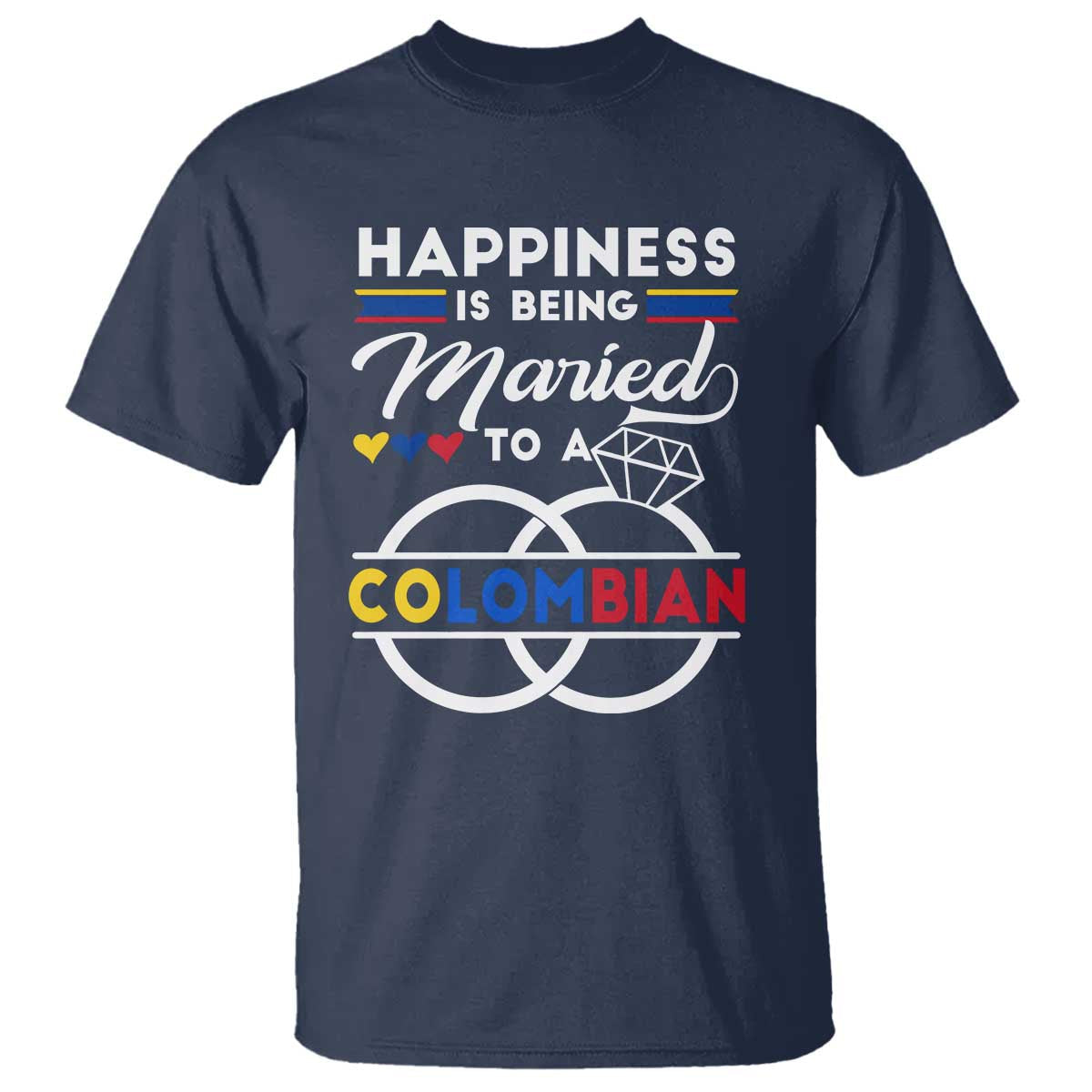happiness-is-being-married-to-a-colombian-t-shirt
