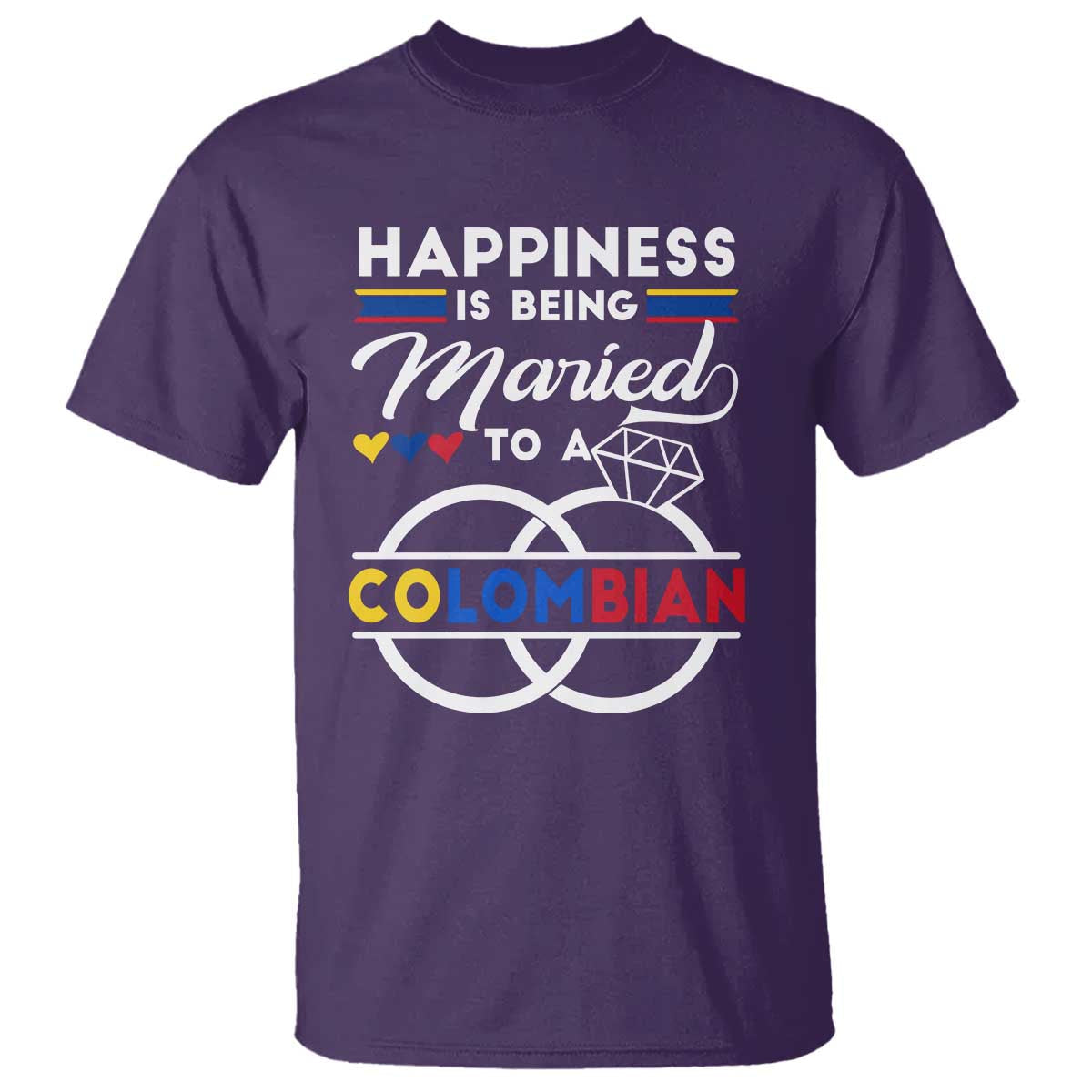 happiness-is-being-married-to-a-colombian-t-shirt