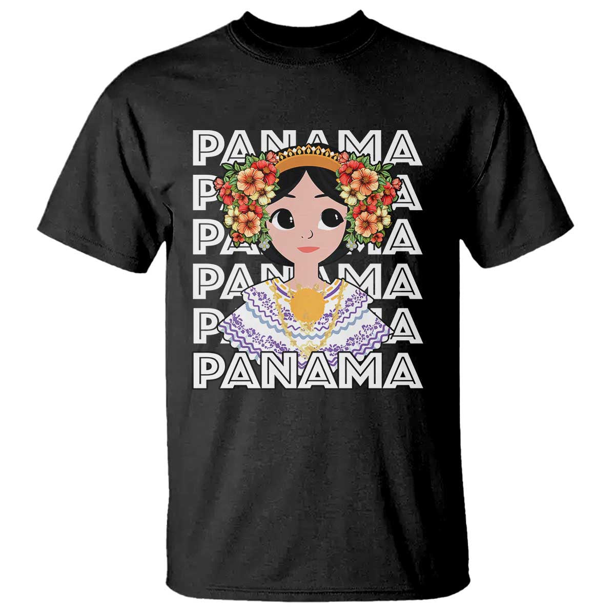 panamanian-cultural-women-t-shirt