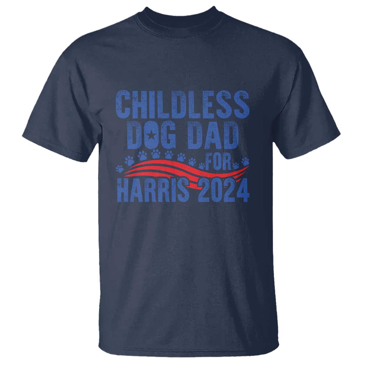 childless-dog-dad-for-harris-2024-t-shirt