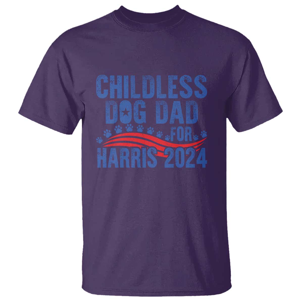 childless-dog-dad-for-harris-2024-t-shirt