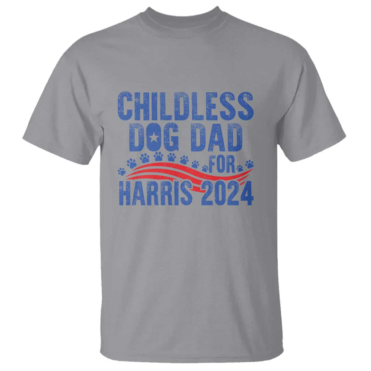 childless-dog-dad-for-harris-2024-t-shirt