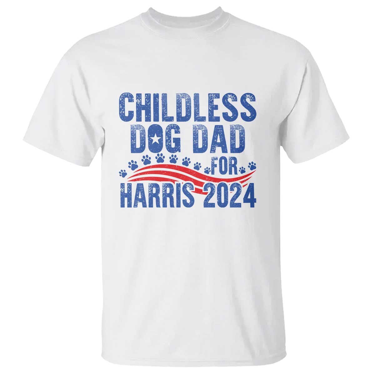 childless-dog-dad-for-harris-2024-t-shirt