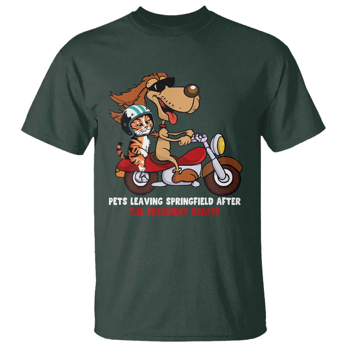 president-debate-2024-t-shirt-funny-pets-leaving-town