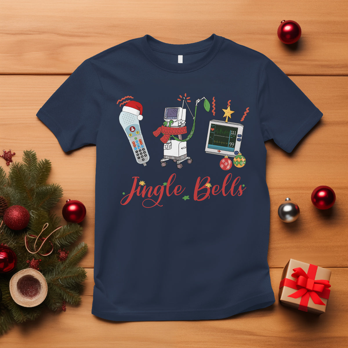 christmas-nurse-jingle-bells-telemetry-respiratory-therapist-t-shirt