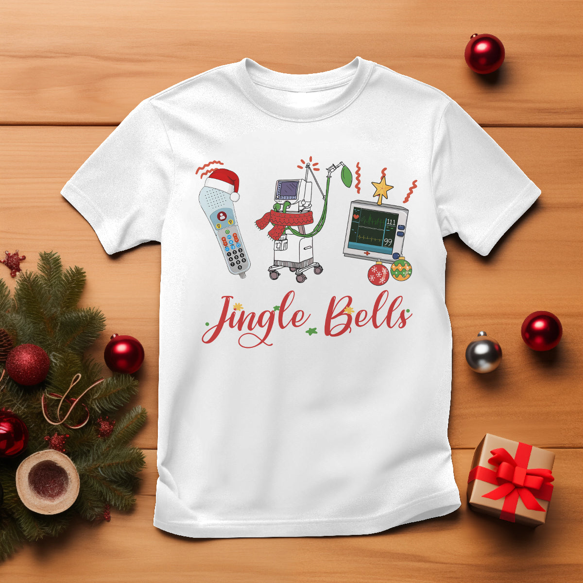 christmas-nurse-jingle-bells-telemetry-respiratory-therapist-t-shirt