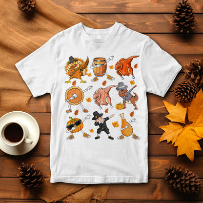 dabbing-turkey-t-rex-pilgrim-pumpkin-pie-funny-thanksgiving-t-shirt