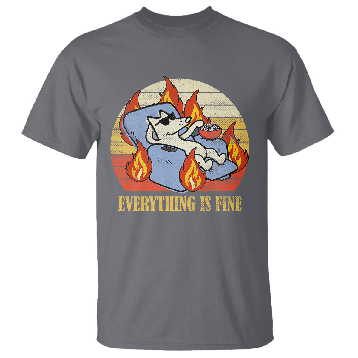 everything-is-fine-dog-eating-popcorn-funny-burning-meme-t-shirt