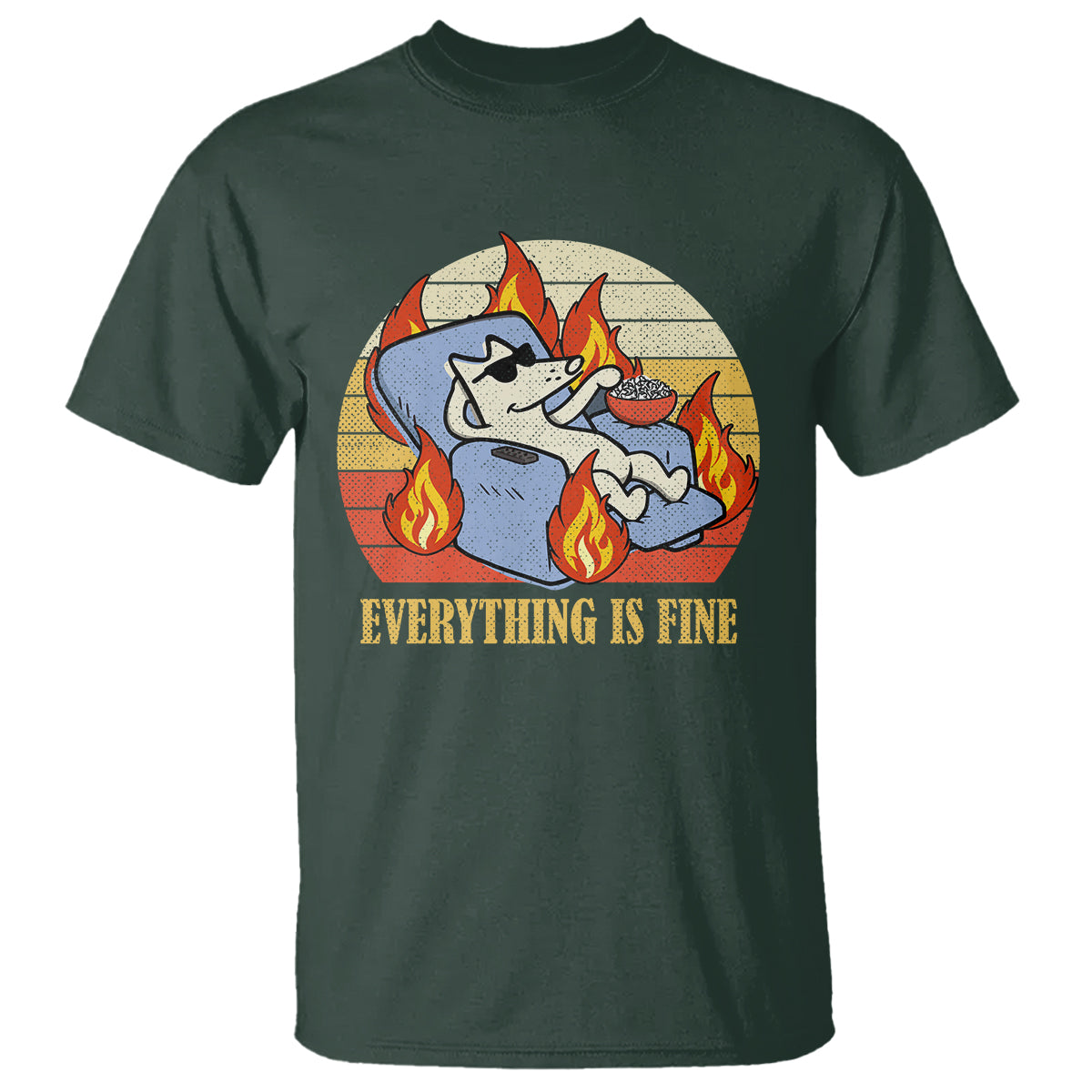 everything-is-fine-dog-eating-popcorn-funny-burning-meme-t-shirt