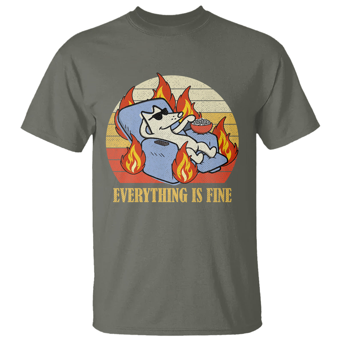 everything-is-fine-dog-eating-popcorn-funny-burning-meme-t-shirt