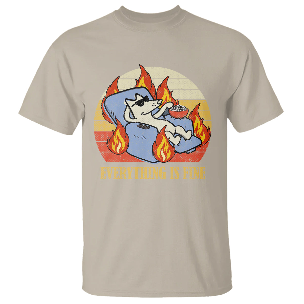 everything-is-fine-dog-eating-popcorn-funny-burning-meme-t-shirt