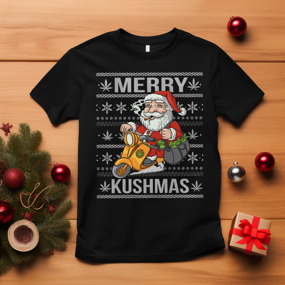 merry-kushmas-christmas-ugly-santa-smoking-cannabis-weed-420-t-shirt