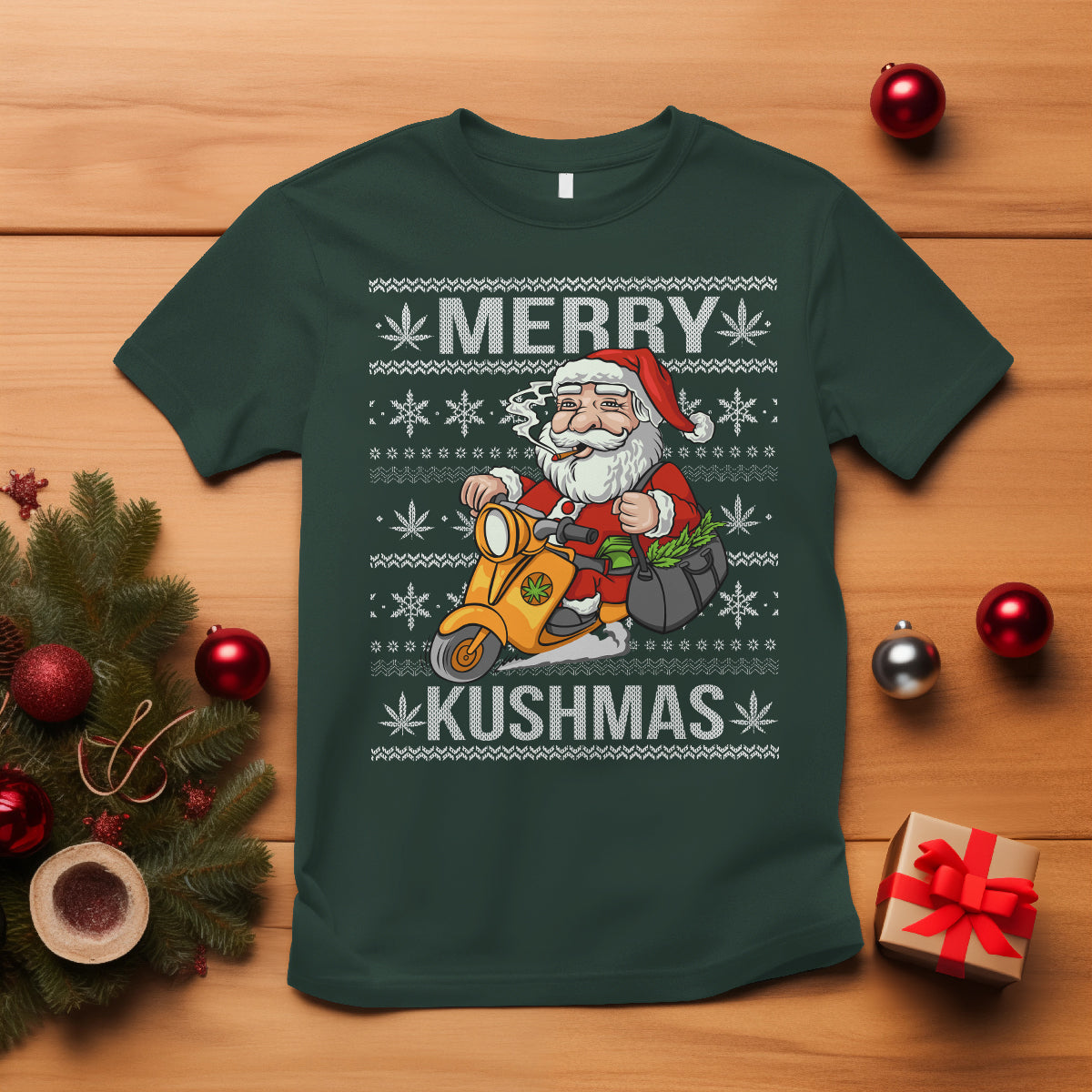 merry-kushmas-christmas-ugly-santa-smoking-cannabis-weed-420-t-shirt
