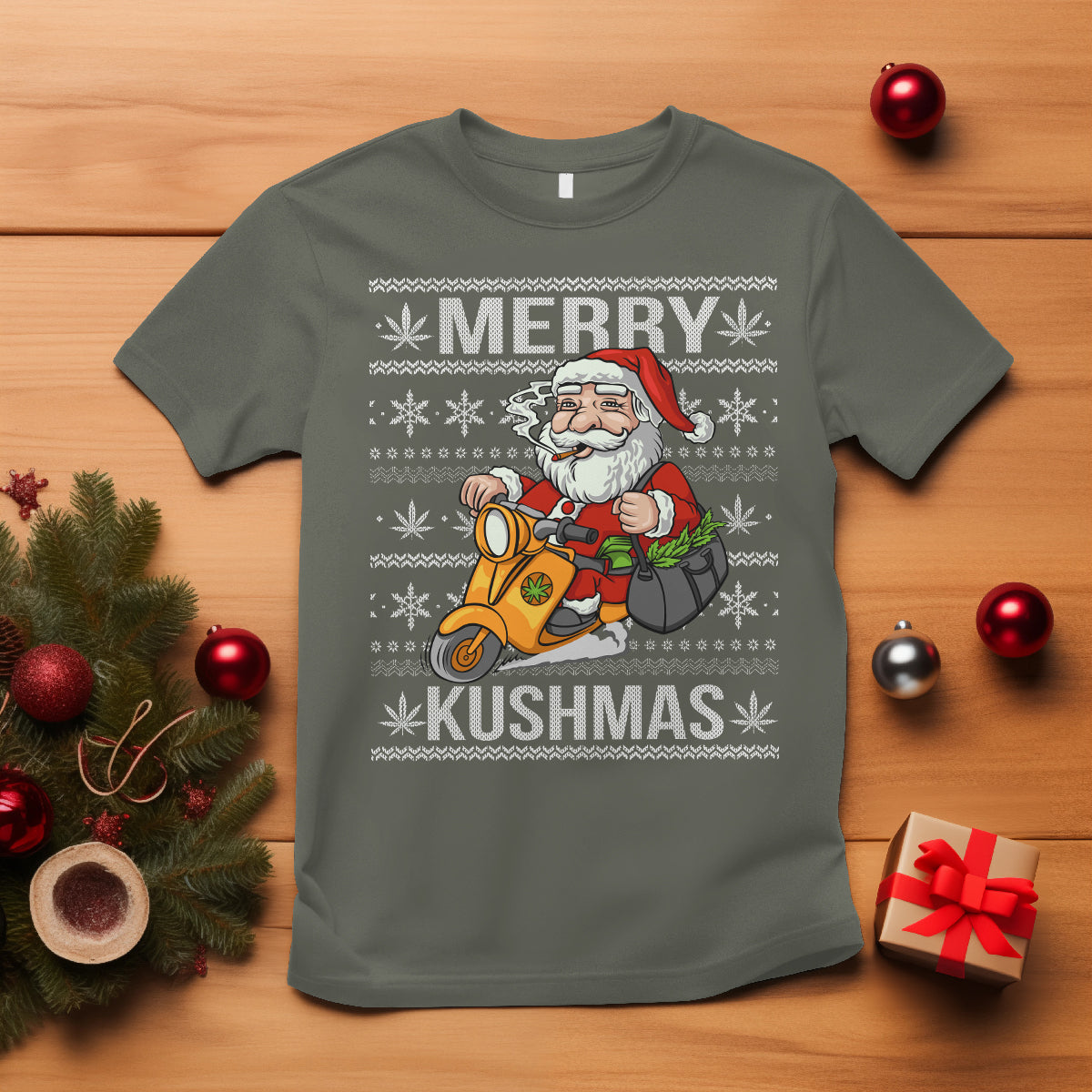 merry-kushmas-christmas-ugly-santa-smoking-cannabis-weed-420-t-shirt