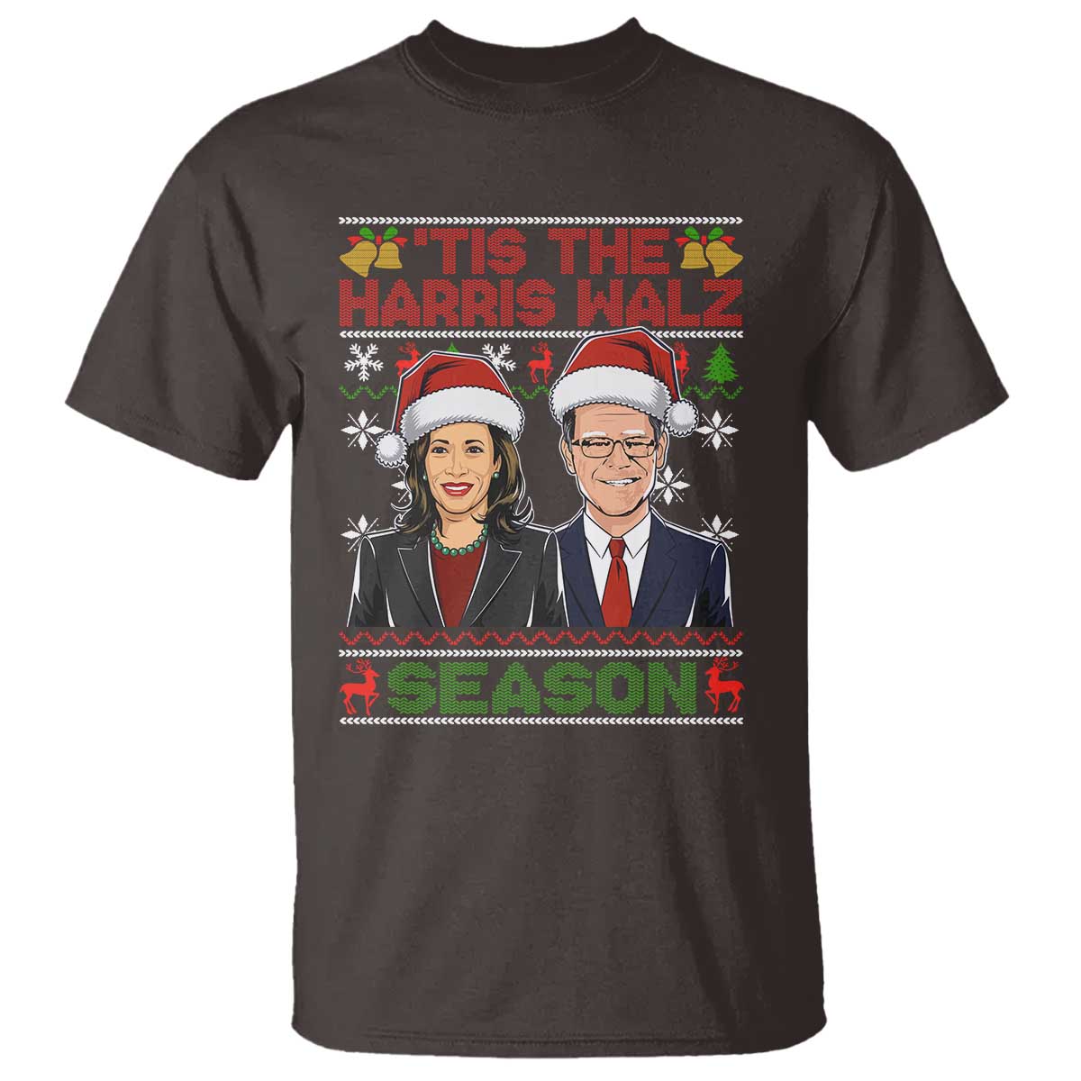 christmas-tis-the-harris-walz-season-t-shirt
