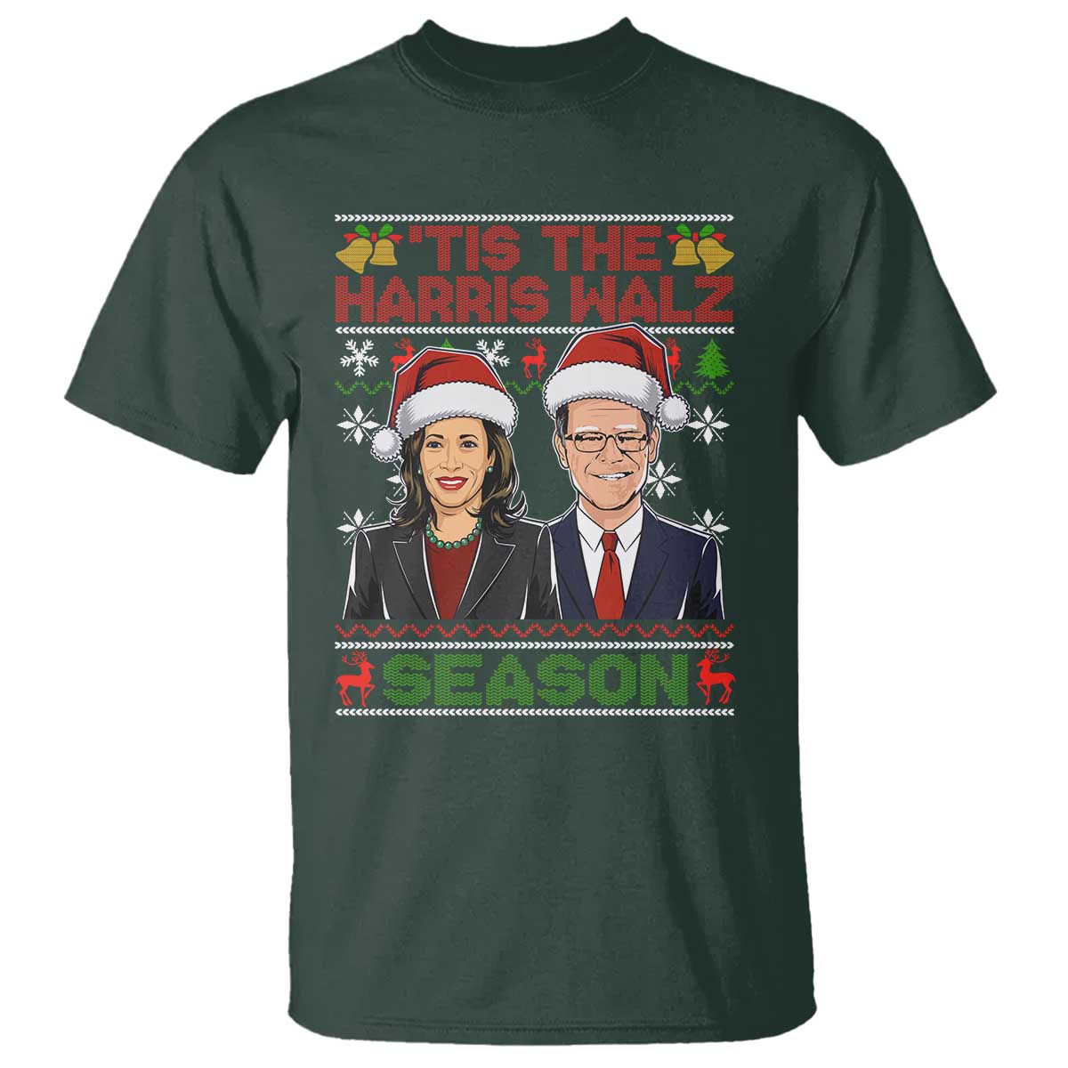 christmas-tis-the-harris-walz-season-t-shirt