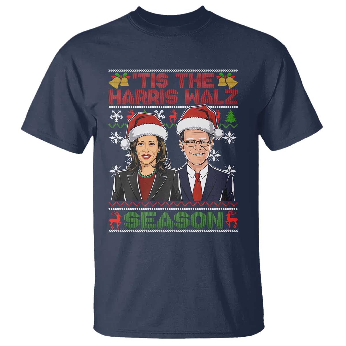christmas-tis-the-harris-walz-season-t-shirt