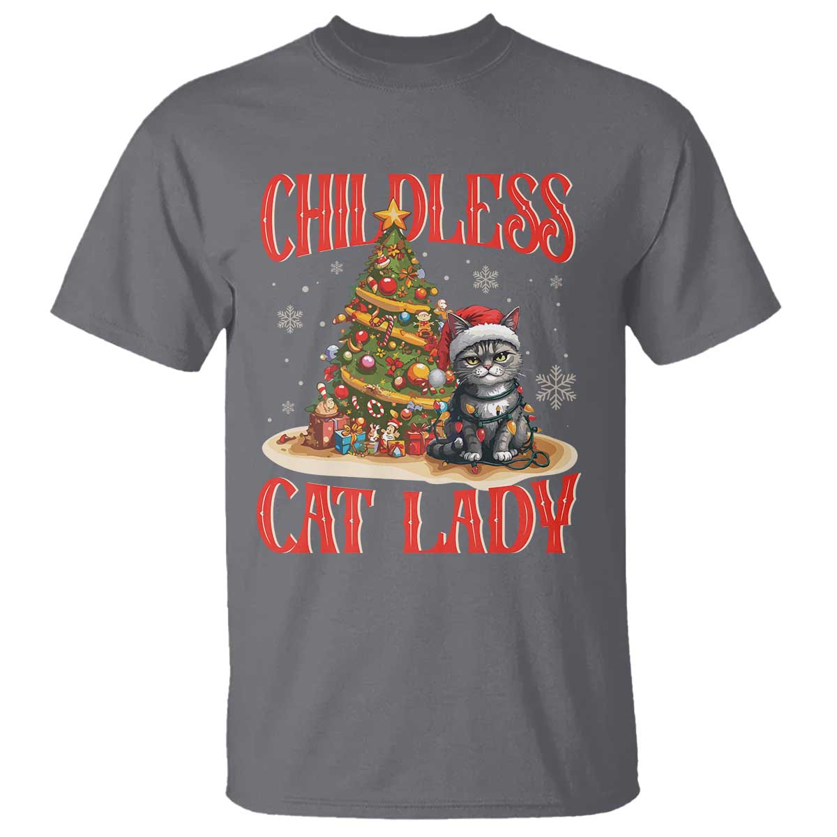 christmas-childless-cat-lady-t-shirt-funny-cat-christmas-light-tree