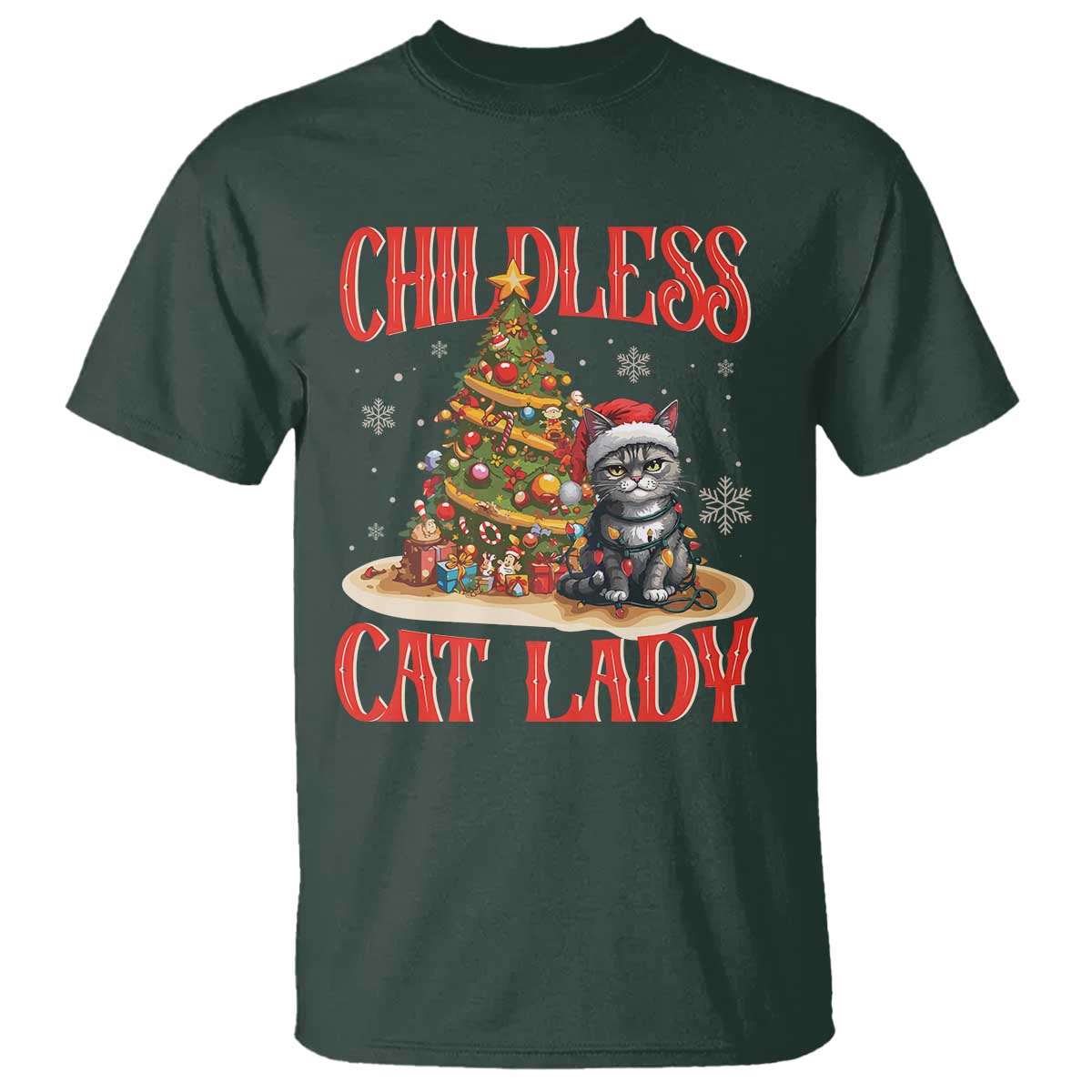 christmas-childless-cat-lady-t-shirt-funny-cat-christmas-light-tree