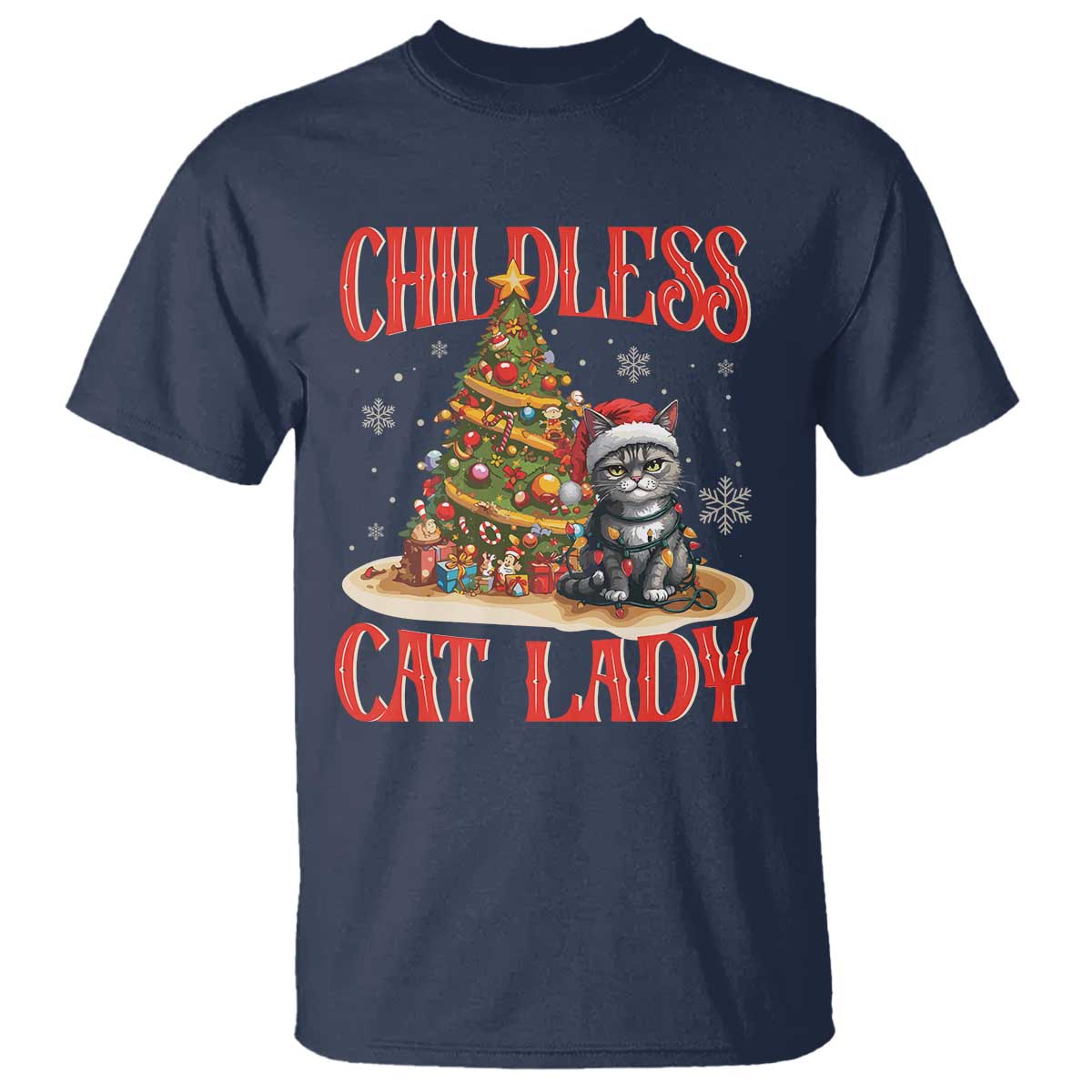 christmas-childless-cat-lady-t-shirt-funny-cat-christmas-light-tree
