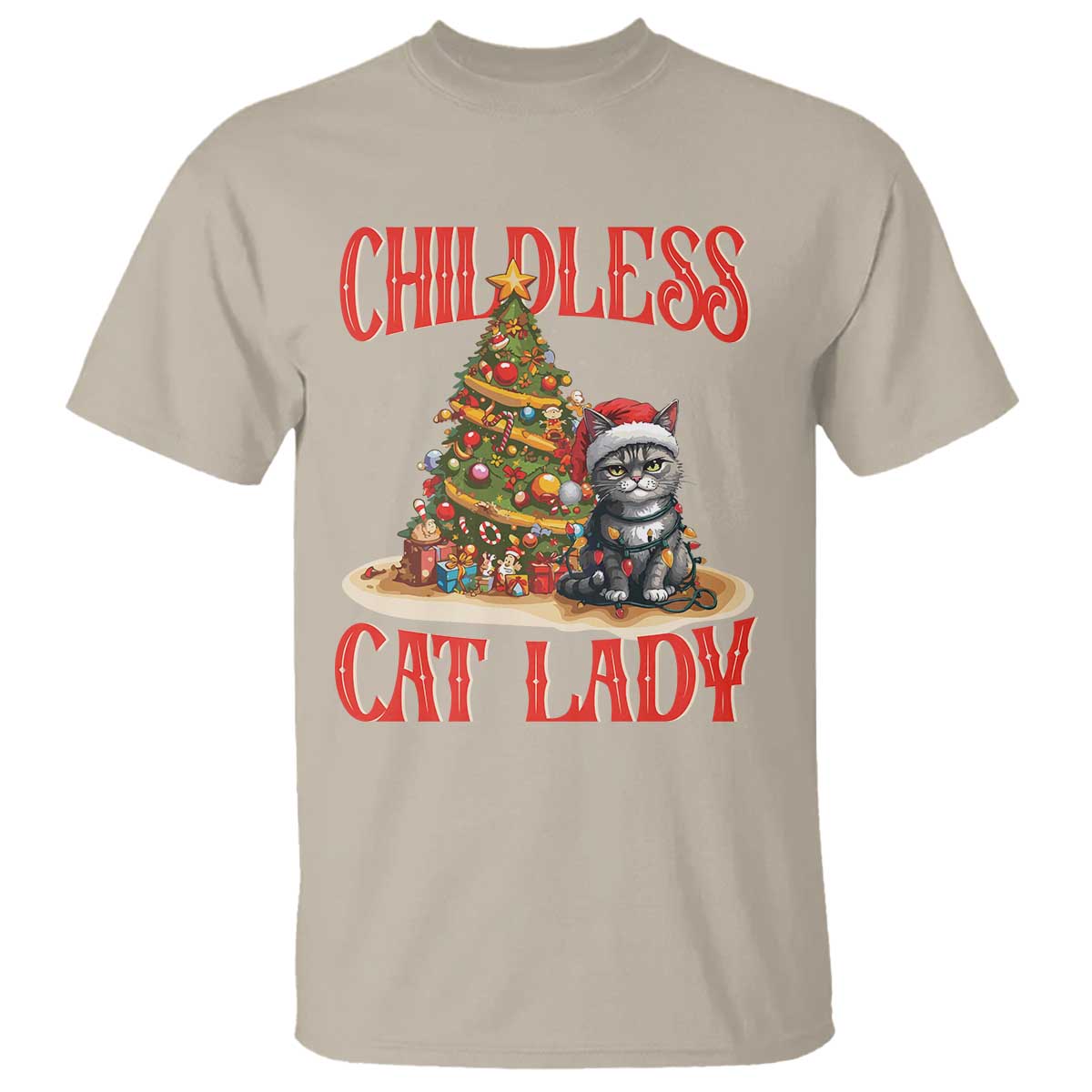christmas-childless-cat-lady-t-shirt-funny-cat-christmas-light-tree