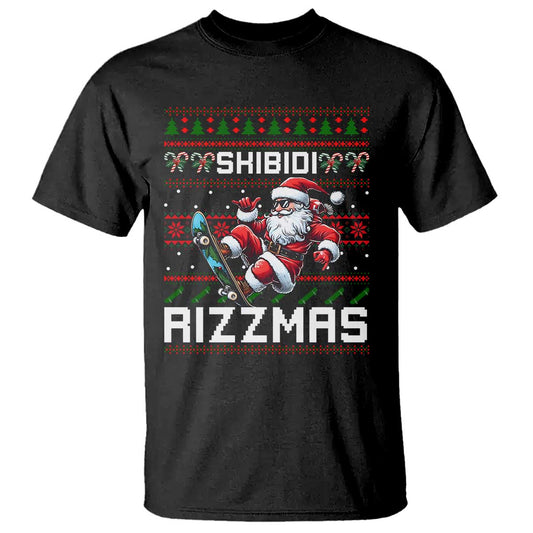 funny-xmas-t-shirt-skibidi-rizzmas-cool-santa-skateboard-rizz