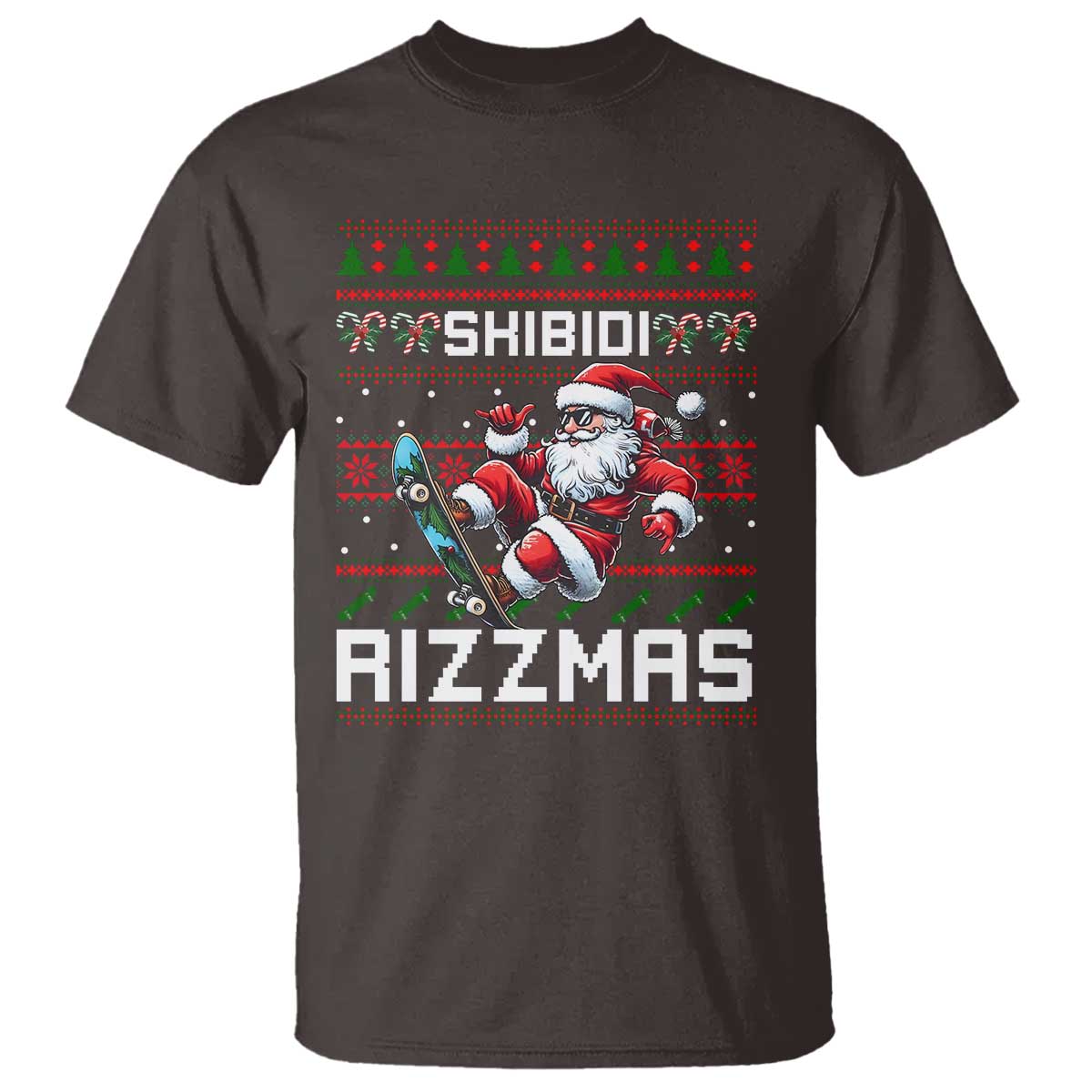 funny-xmas-t-shirt-skibidi-rizzmas-cool-santa-skateboard-rizz