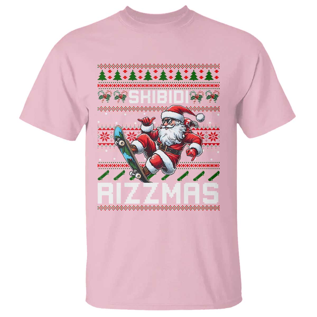 funny-xmas-t-shirt-skibidi-rizzmas-cool-santa-skateboard-rizz
