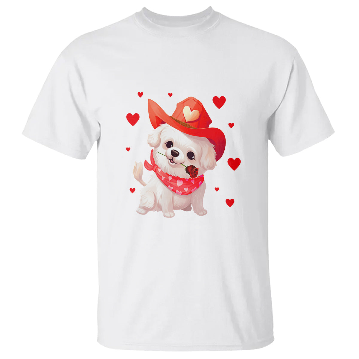 valentines-day-t-shirt-vintage-retro-puppy-dog-cowboy