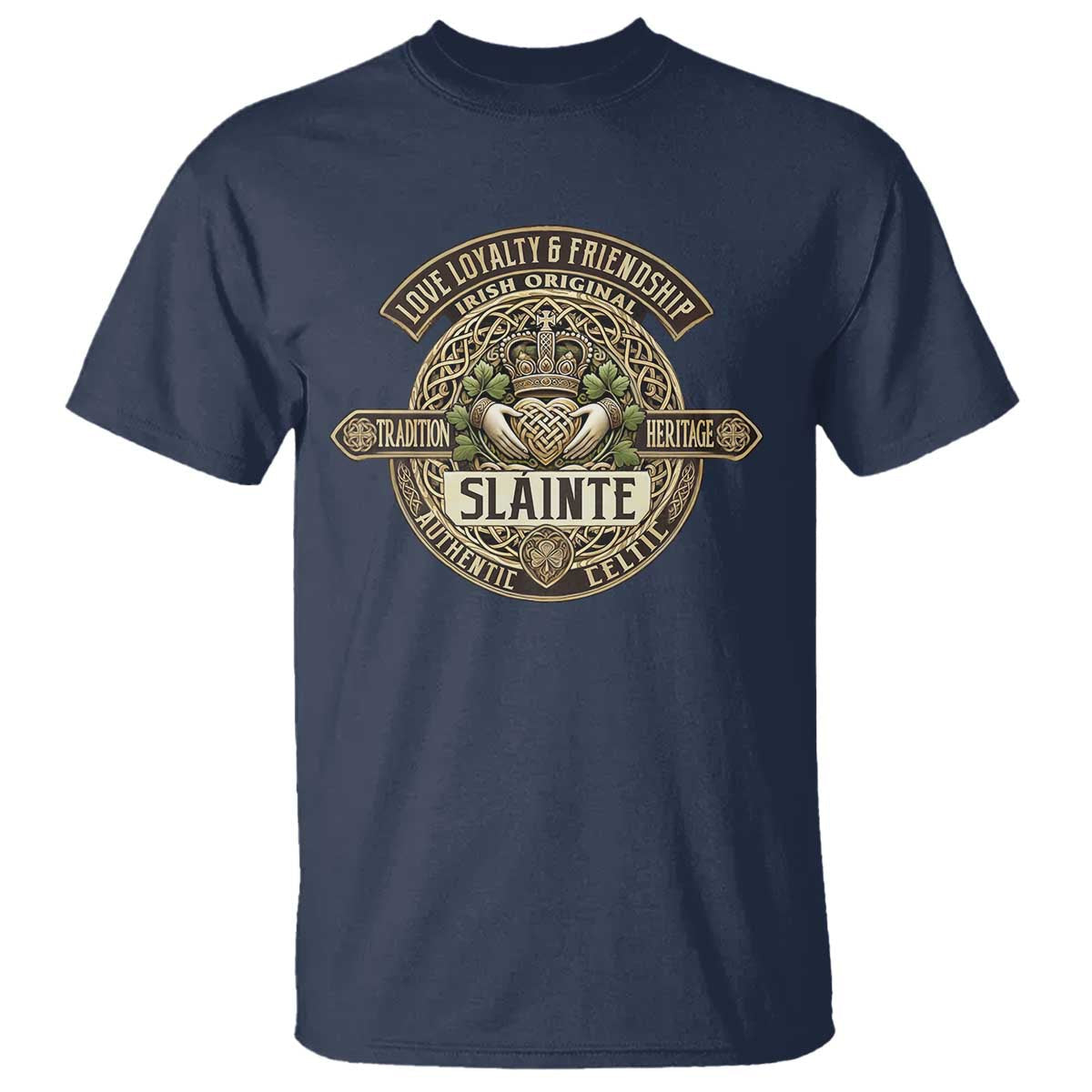 celtic-claddagh-t-shirt-slainte-love-loyalty-friendship-vintage