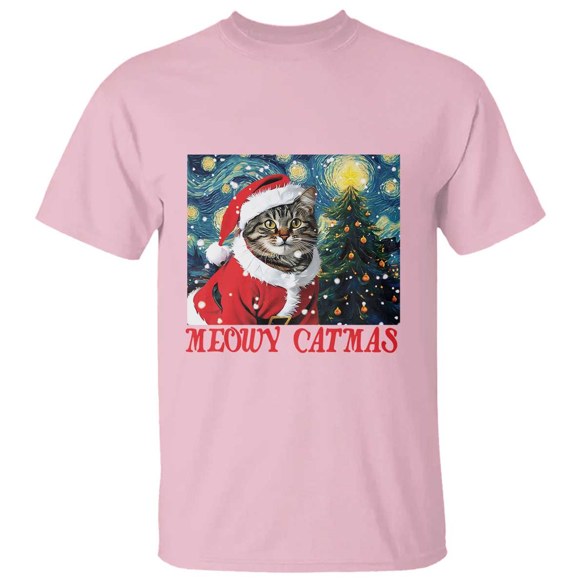 santa-cat-christmas-t-shirt-meowy-catmas-starry-night-christmas-tree