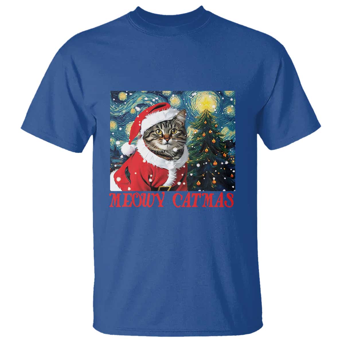 santa-cat-christmas-t-shirt-meowy-catmas-starry-night-christmas-tree