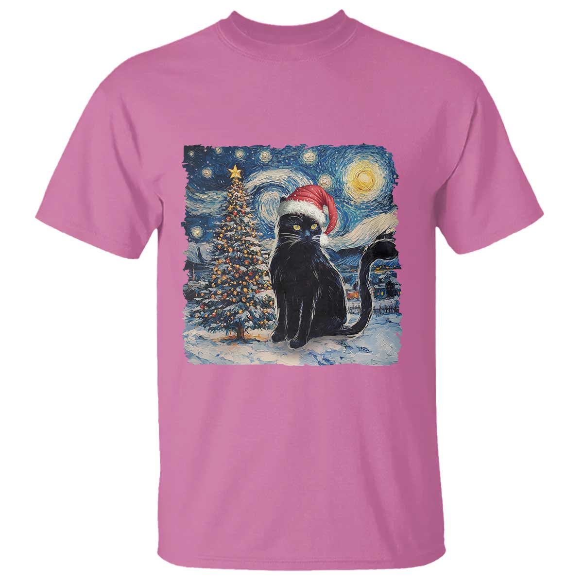 christmas-black-cat-t-shirt-meowy-catmas-starry-night-santa-cat