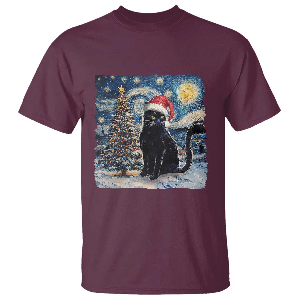 christmas-black-cat-t-shirt-meowy-catmas-starry-night-santa-cat