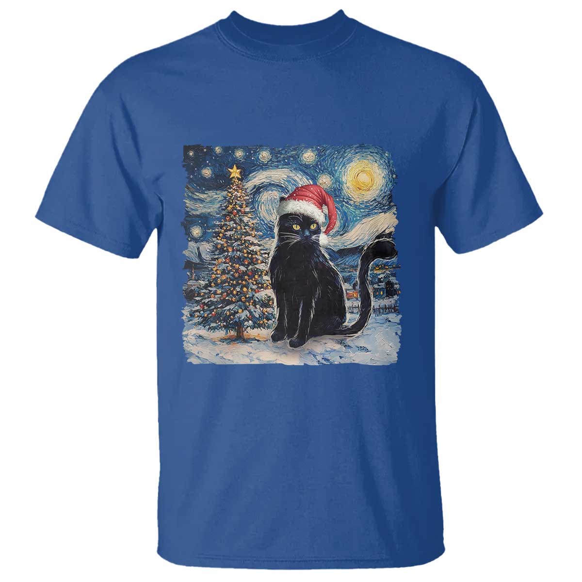 christmas-black-cat-t-shirt-meowy-catmas-starry-night-santa-cat