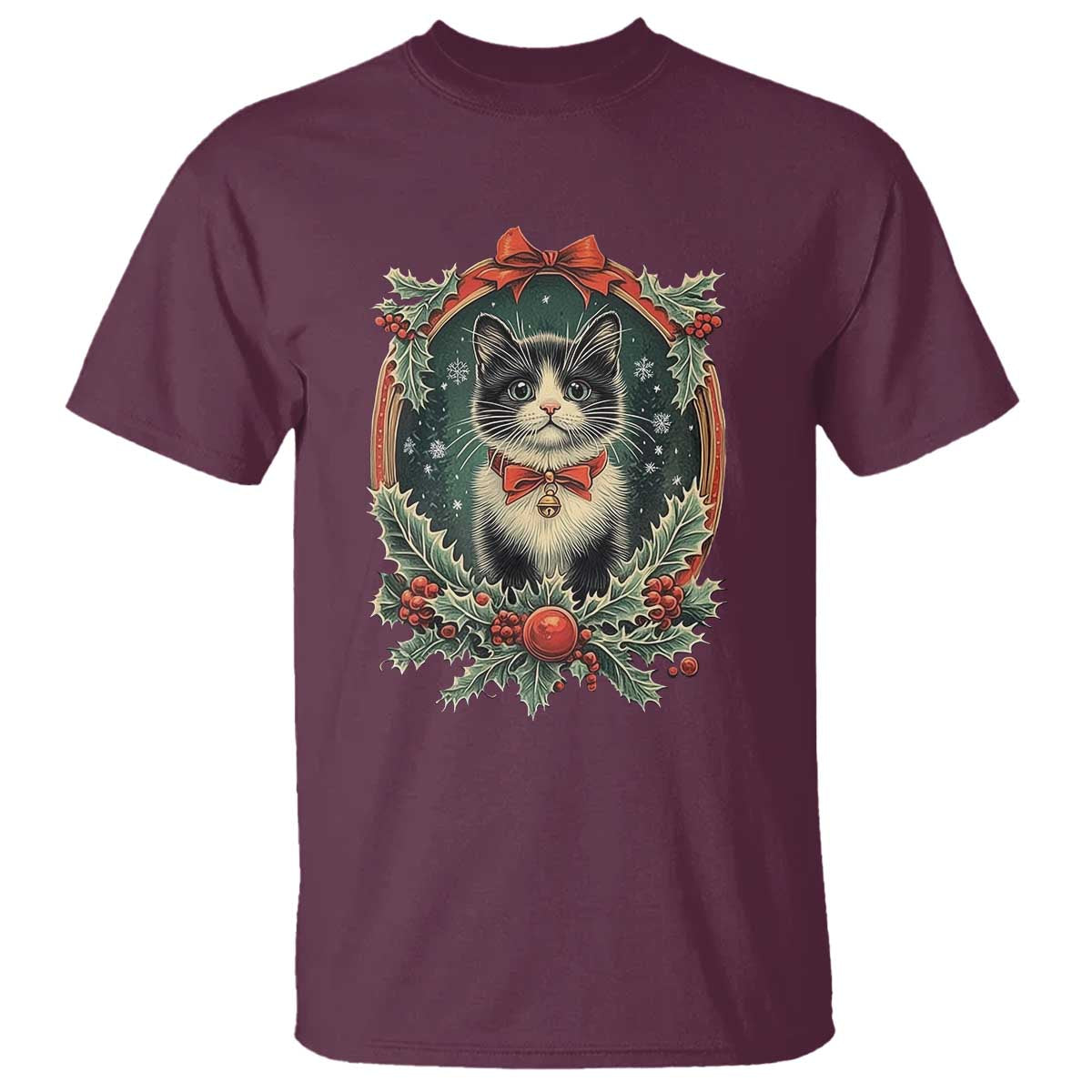 christmas-cat-t-shirt-vintage-kitten-royal-holly-victorian-wreath