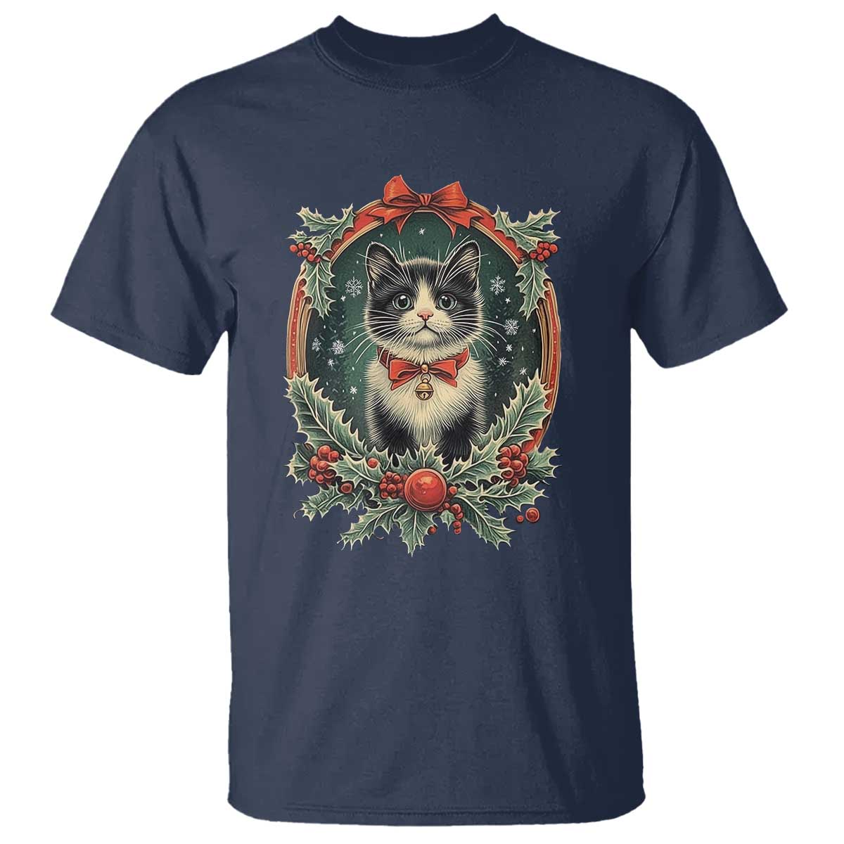 christmas-cat-t-shirt-vintage-kitten-royal-holly-victorian-wreath