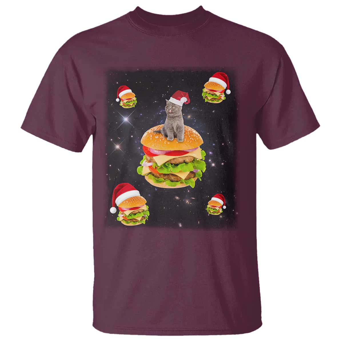 funny-christmas-cat-t-shirt-santa-cat-hamburger-lover-galaxy-outer-space