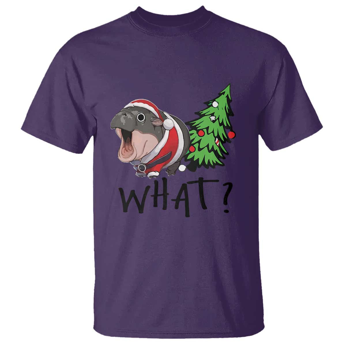 funny-christmas-moo-deng-t-shirt-what-baby-hippo-pushing-christmas-tree