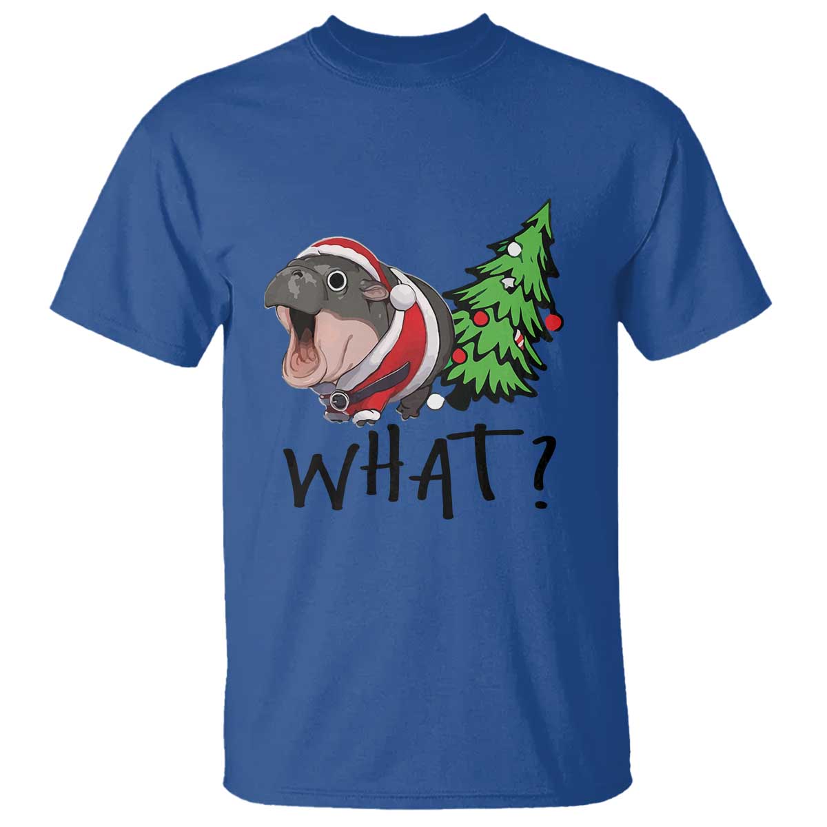 funny-christmas-moo-deng-t-shirt-what-baby-hippo-pushing-christmas-tree