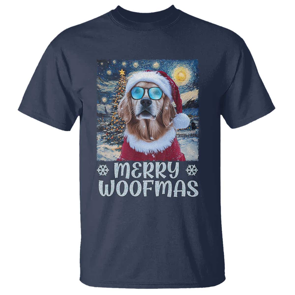 funny-xmas-golden-retriever-t-shirt-merry-woofmas-christmas-starry-night-dog-lover