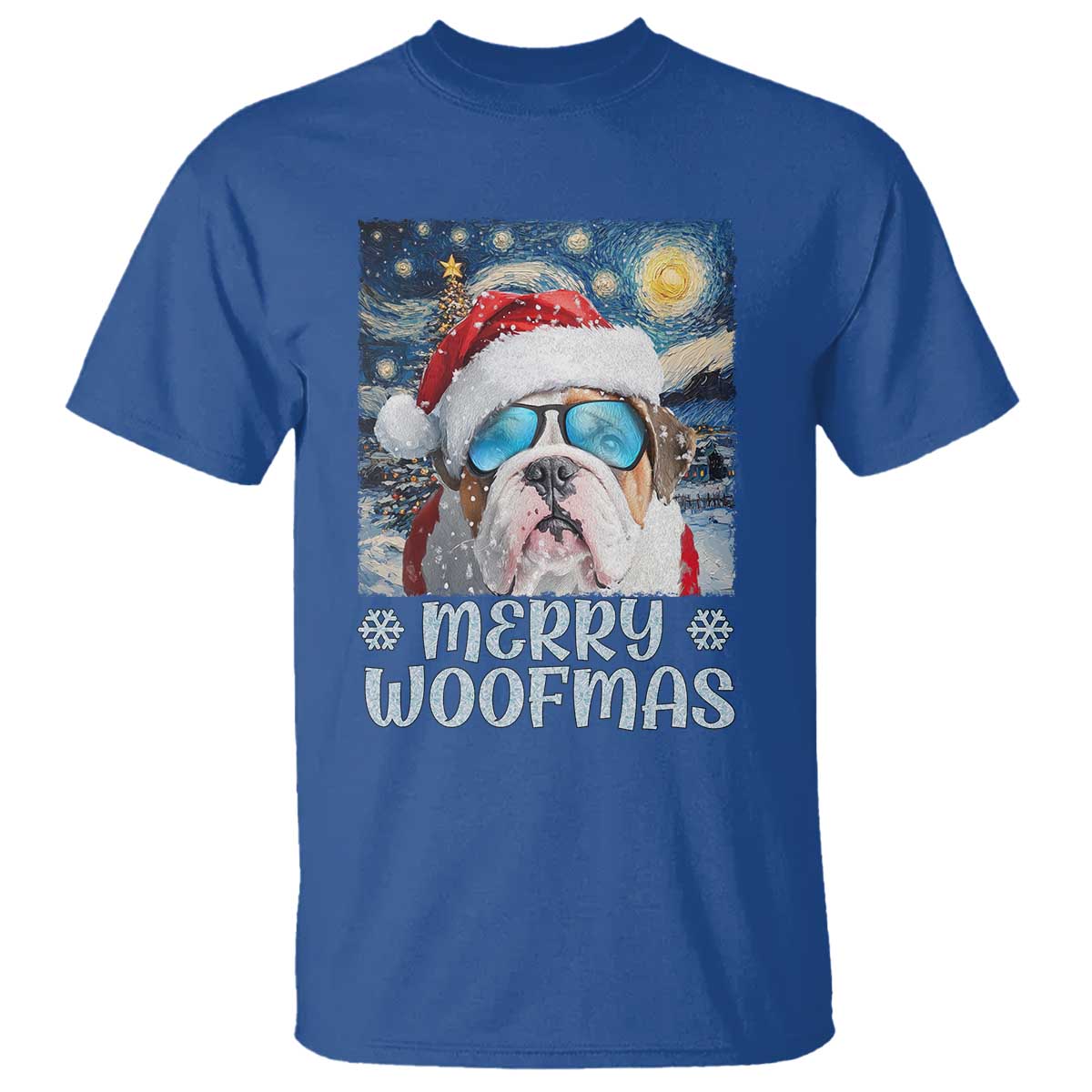 funny-xmas-bulldog-t-shirt-merry-woofmas-christmas-starry-night-dog-lover