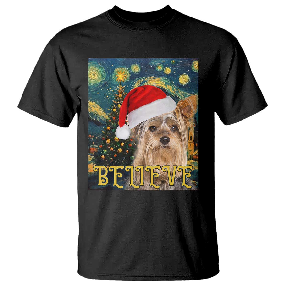 funny-xmas-yorkshire-t-shirt-believe-christmas-starry-night-dog-lover