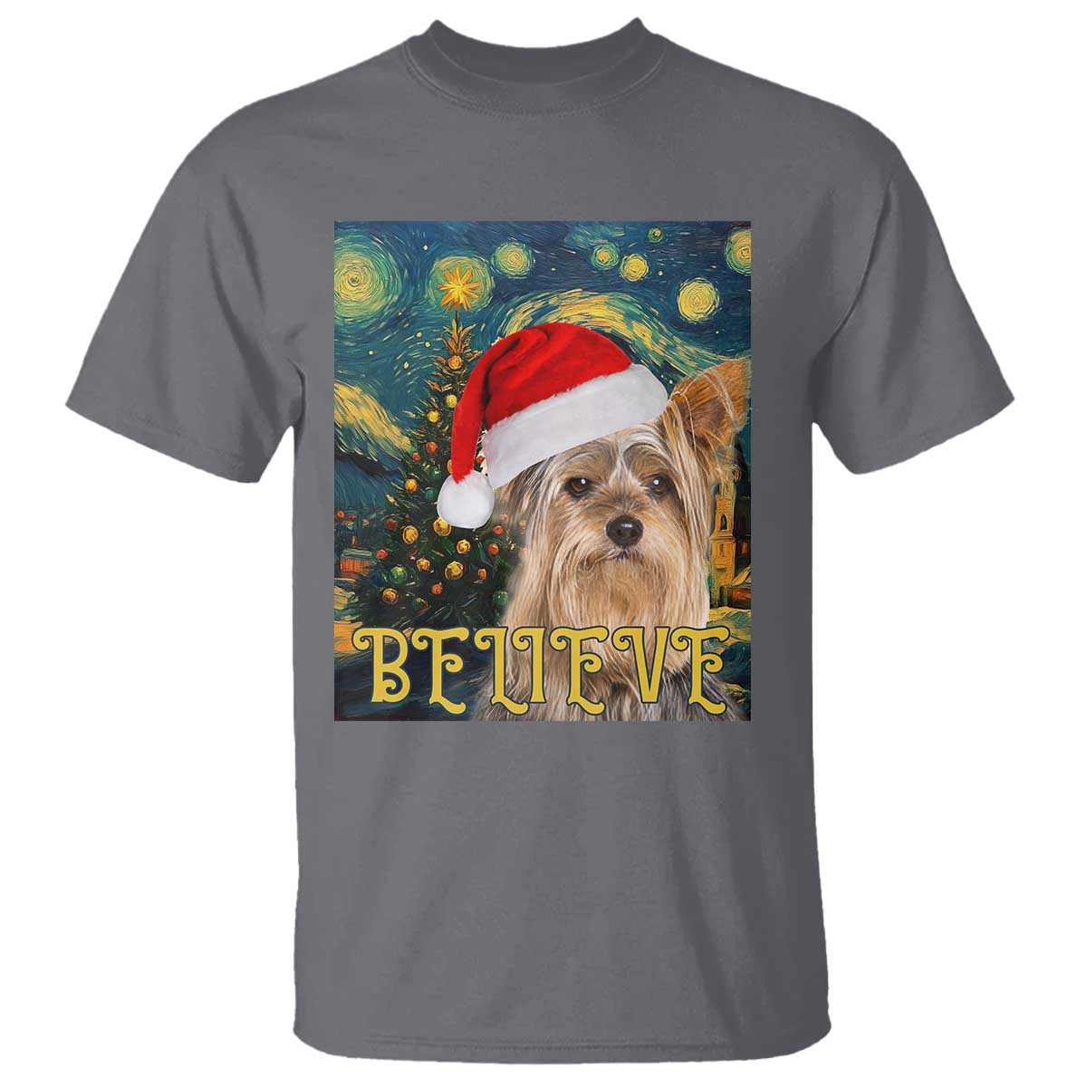 funny-xmas-yorkshire-t-shirt-believe-christmas-starry-night-dog-lover